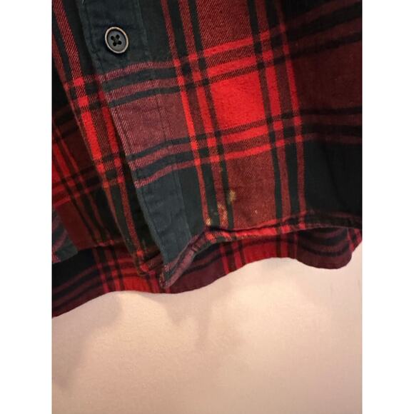 Urban Pipeline Buffalo Plaid Red Flannel Long Sleeve Shirt Men's XL - Picture 3 of 9